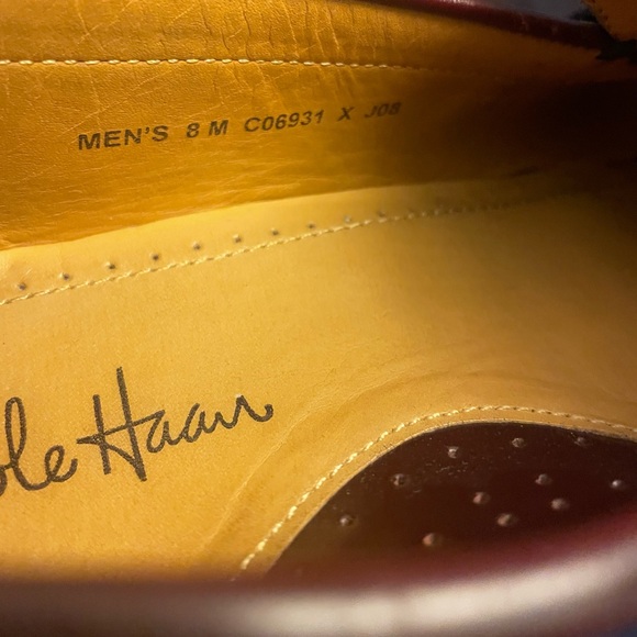 Cole Haan men’s brown tassel loafers size 8 gently used - Picture 4 of 6